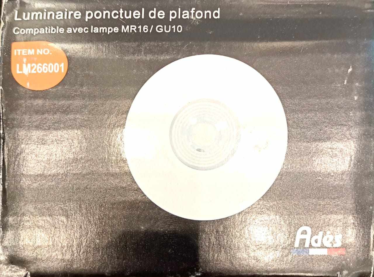 SPOT ADES ALUMINIUM ROND  WH 6001