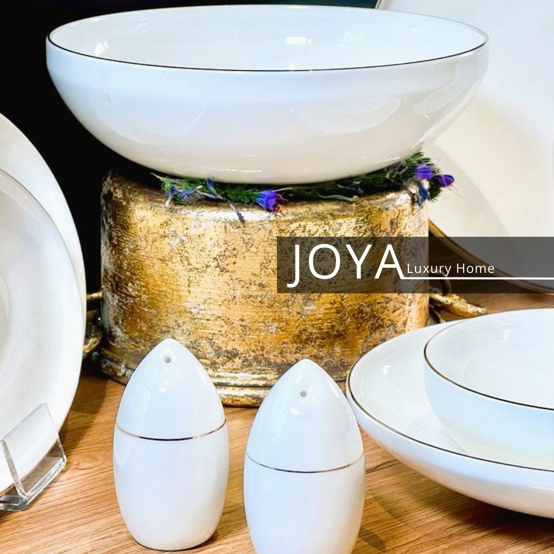 JOYA DAPHNE GOLD porcelaine fine service de table pour 12 personnes 57 pièces . 8681145089017